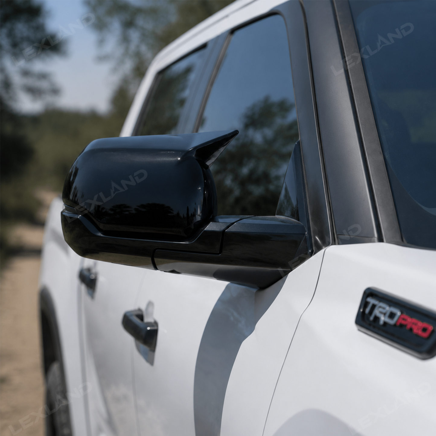 Tundra Side Mirror Covers ABS Door Mirror Caps Sport Style Rearview Mirror Overlay