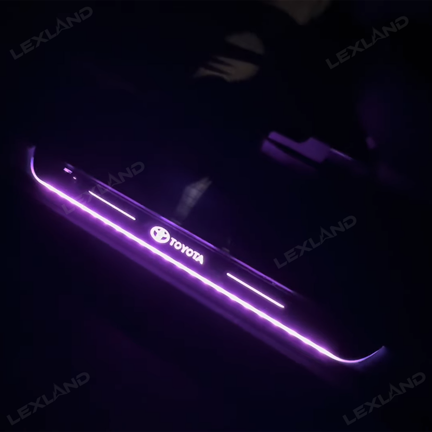 4Runner/Tacoma Illuminated Door Sill Plates RGB LED Door Sill Protectors Trim Covers for Toyota