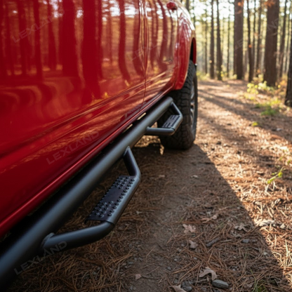 Tacoma/4Runner Running Boards Double Cab Side Steps Nerf Bar with Dropped Steps for Toyota