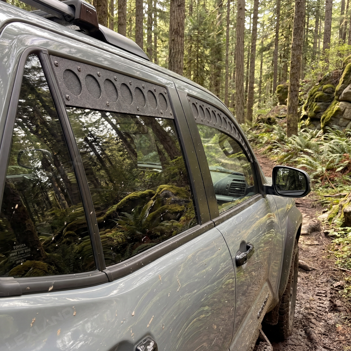 4Runner Side & Rear Window Vents Breathable Ventilation Bug Protection Privacy Shield for Toyota