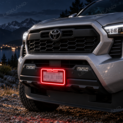 Tacoma/4Runenr/Tundra LED License Plate Frame Protector Front & Rear Cover Holder 2PCS for Toyota