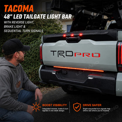 Tacoma/Tundra 48" LED Tailgate Light Bar with Reverse Light, Brake Light & Sequential Turn Signals