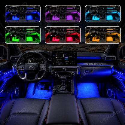Tacoma RGB Ambient Lighting Kit Dynamic Interior LED Light Strips App Control & Music Sync