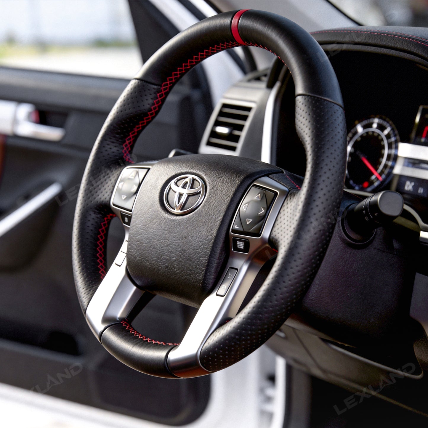 Tacoma/4Runner Steering Wheel Perforated Leather Driving Wheel for Toyota