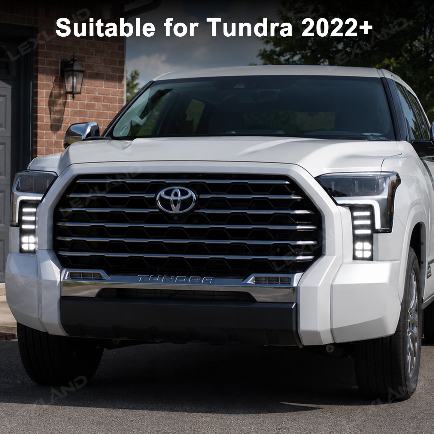 Tundra LED Daytime Running Lights Dual-Color DRL Sequential Turn Signal Lighting Upgrade for Toyota