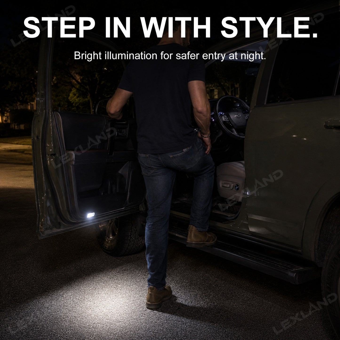 Tacoma Puddle Lights LED Courtesy Lights Dual-Color Door Welcome Lights for Toyota