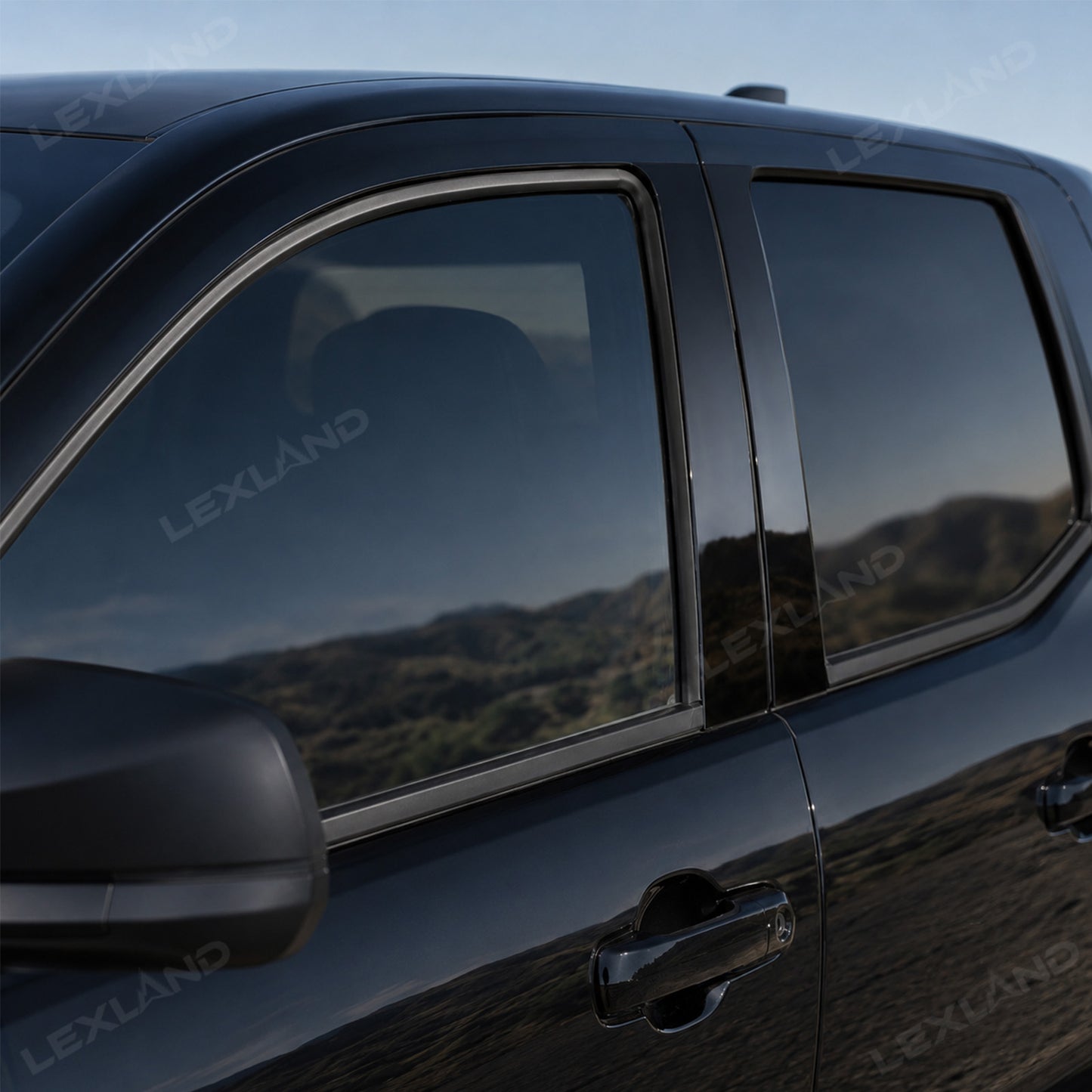Tacoma B Pillar Trim Covers Door Pillar Overlays Decals 4PCS for Toyota