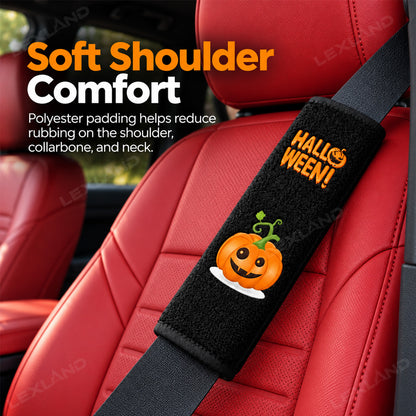 Tacoma/4Runner/Tundra Seat Belt Cover Halloween Pumpkins Seat Belt Strap Covers Shoulder Pads 2PCS