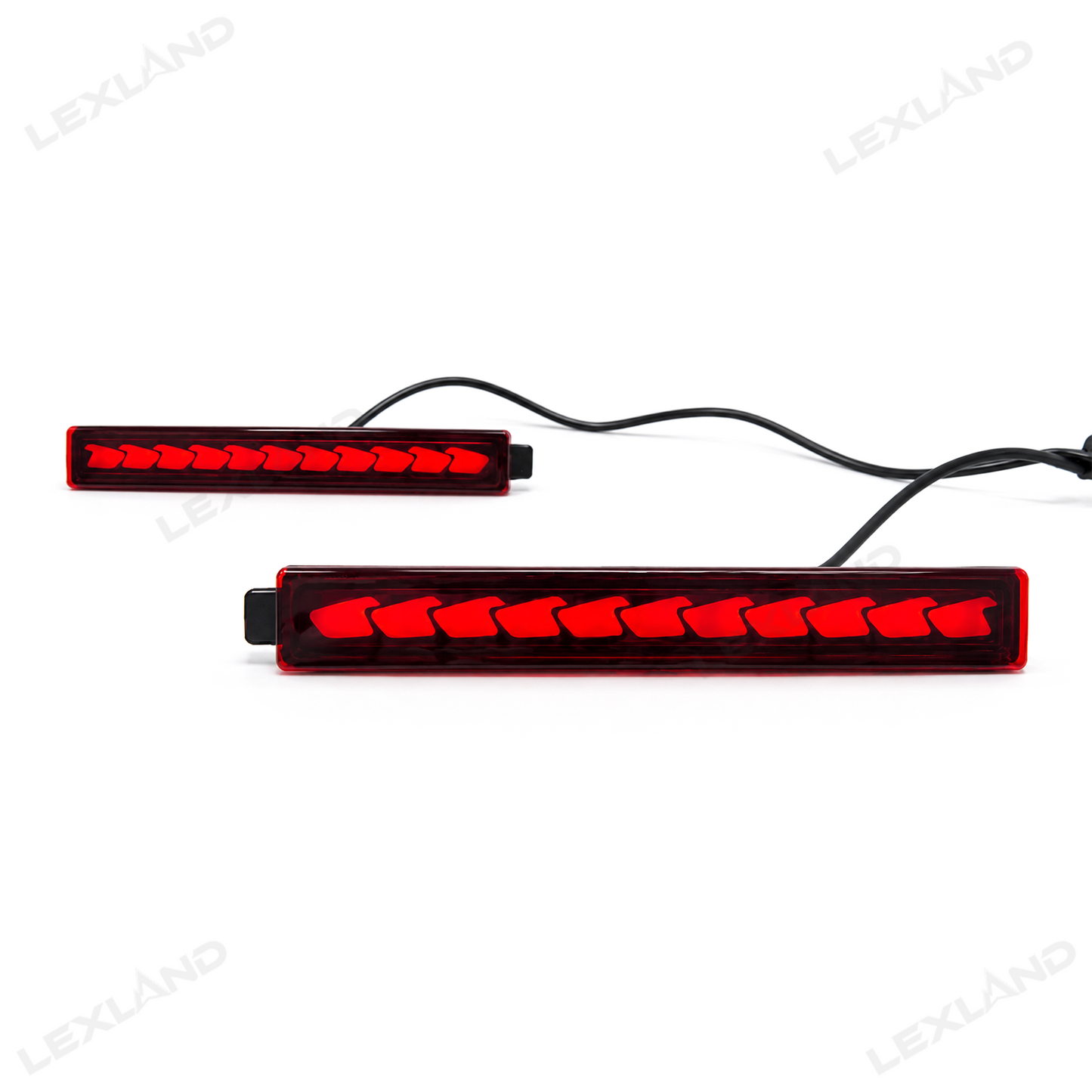 4Runner LED Rear Bumper Reflector Lights Rear Fog Lights No Drilling Installation