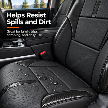 Tundra Seat Covers Carbon Fiber Style Custom Seat Protector Interior Cover for Toyota