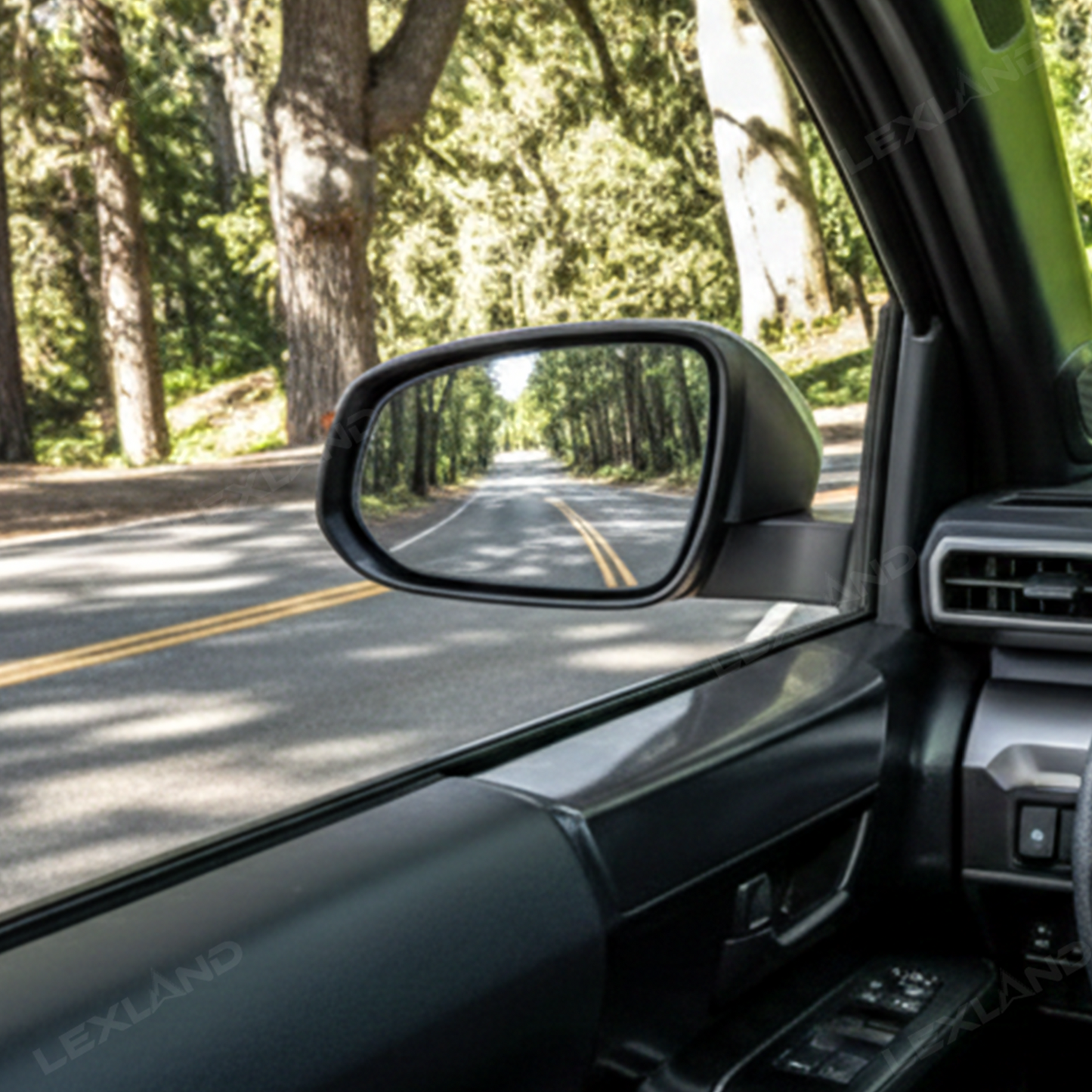 Tacoma Rearview Mirror Glass with Blind Spot Detection Heated Door Side Mirror Lens for Toyota