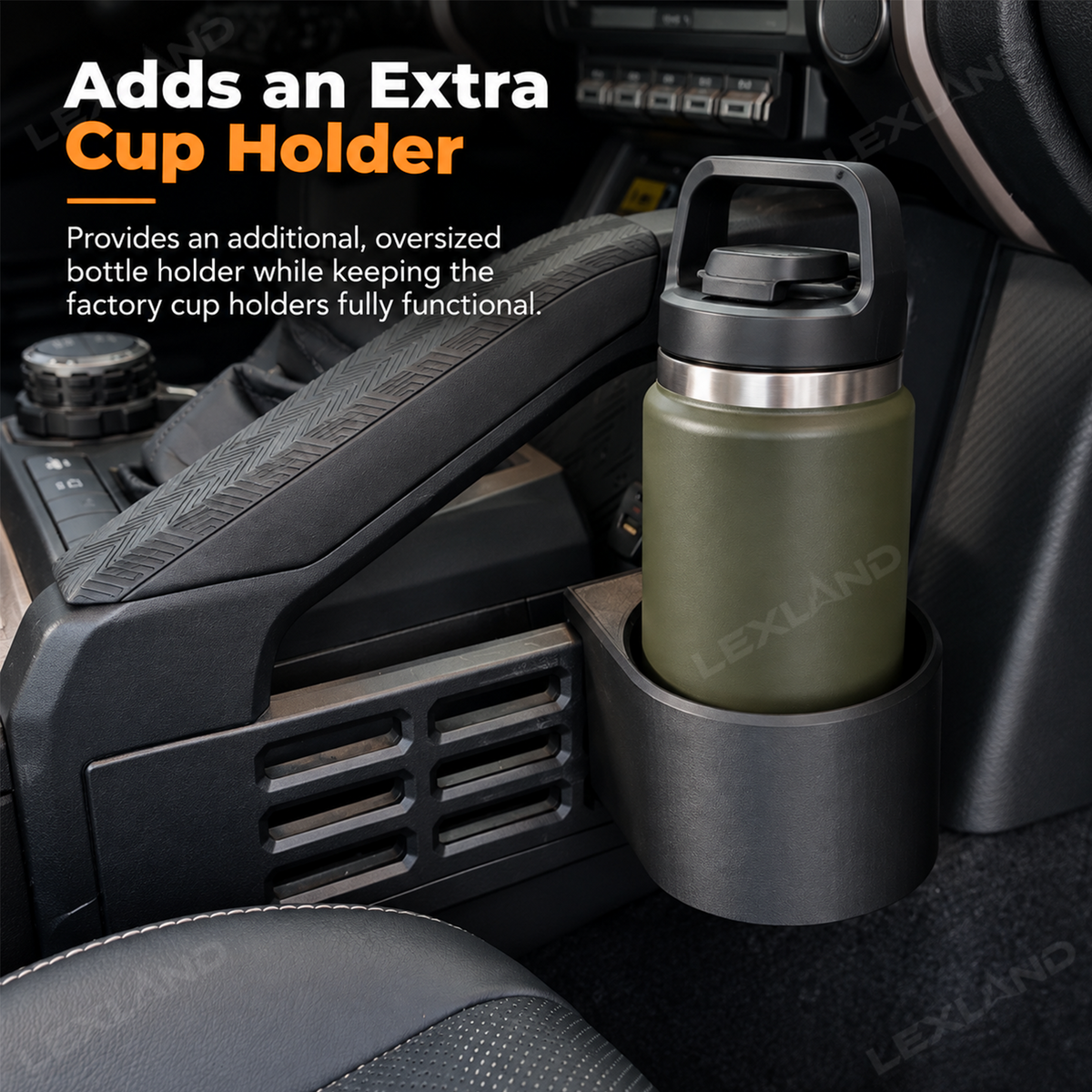 Tacoma/4Runner Cupholder Oversized Water Bottle Holder Molle Panel Accessories for Toyota