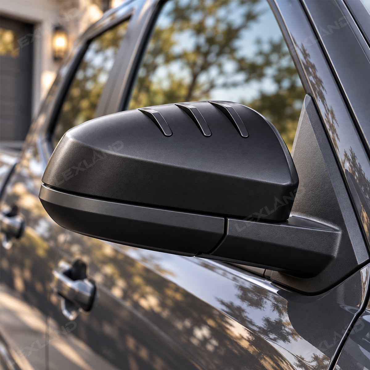 Tacoma/4Runner Side Mirror Cover ABS Rear View Mirror Cap Decoration Protection 2PCS Rain-Deflecting Design