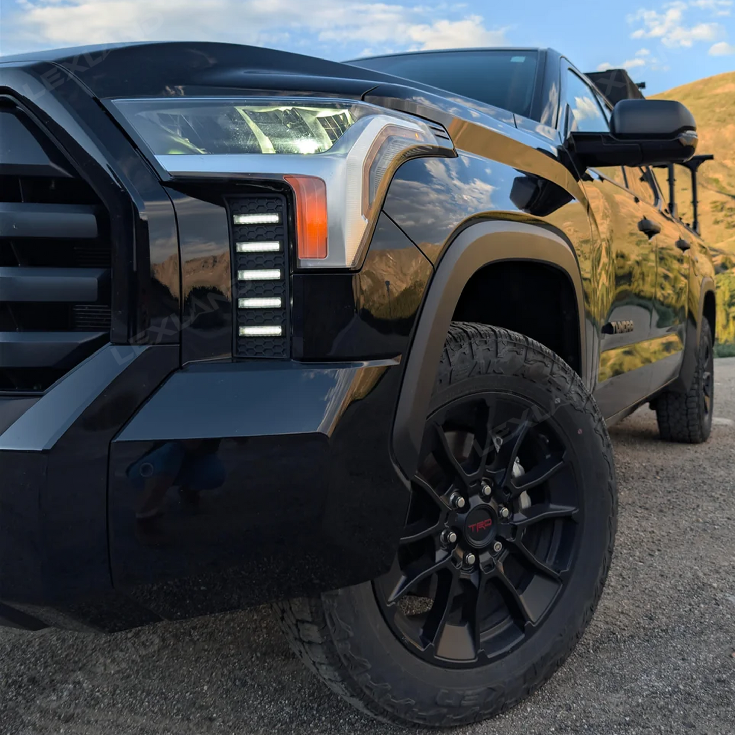 Tundra DRL Vent Lights Dual-Color Dynamic Daytime Running Lights Sequential Turn Signal Lighting Upgrade