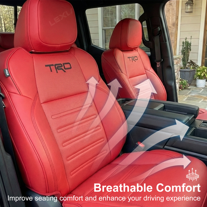 Tundra Seat Covers Embossed Seat Protectors with TRD Letter Style for Toyota
