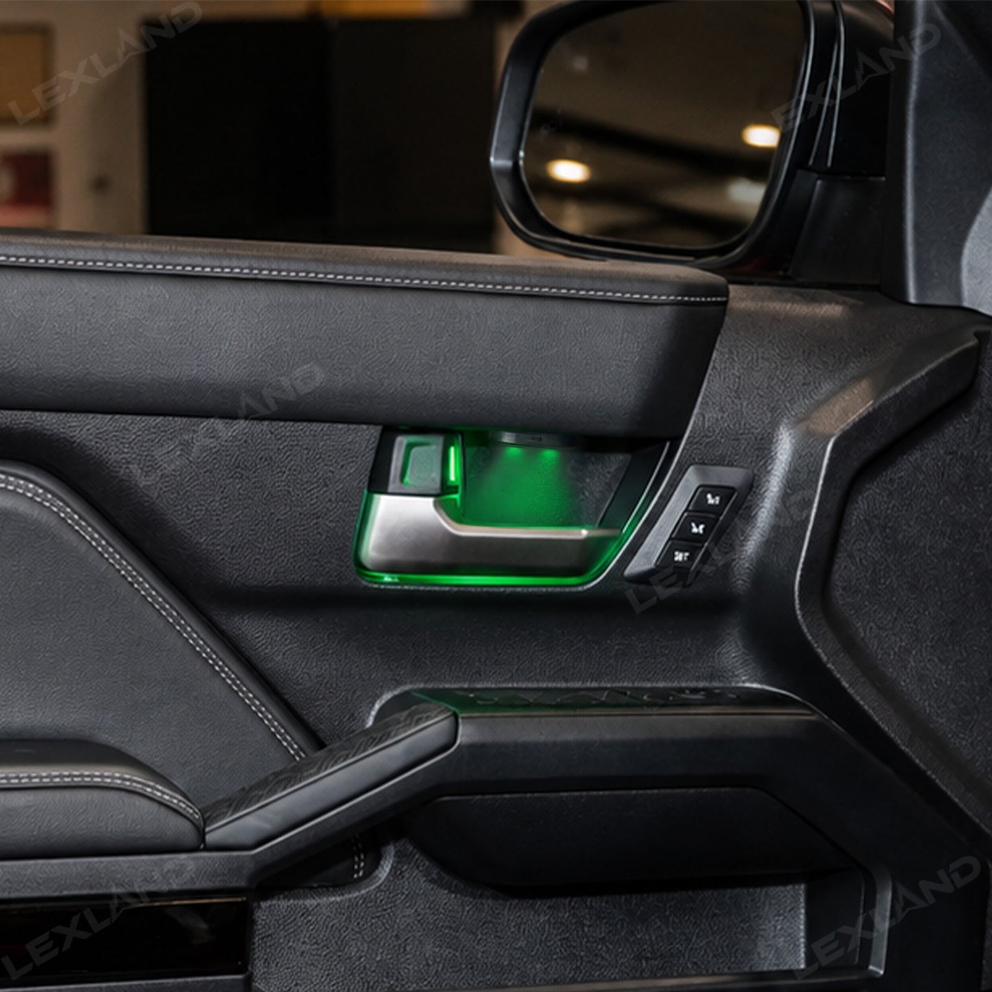 4Runner Door Ambient Lighting Kit Multi-color LED Door Handle Cup Lights 4PCS for Toyota