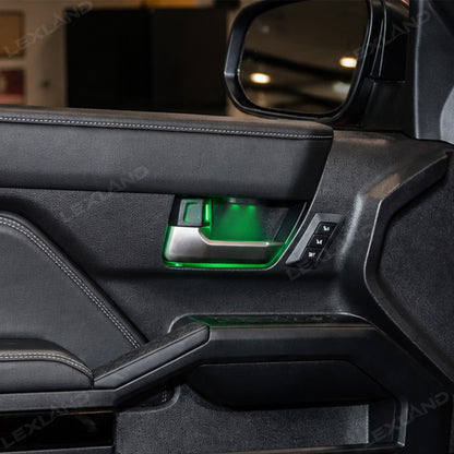 4Runner Door Ambient Lighting Kit Multi-color LED Door Handle Cup Lights 4PCS for Toyota