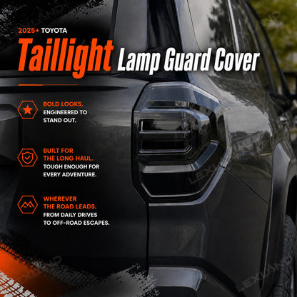 4Runner Rear Tail Light Covers Smoked ABS Taillight Lamp Guard Protector Cover for Toyota