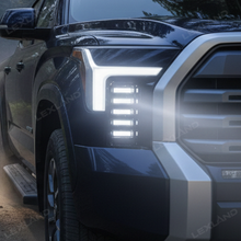 Tundra DRL Vent Lights Dual-Color Dynamic Daytime Running Lights Sequential Turn Signal Lighting Upgrade