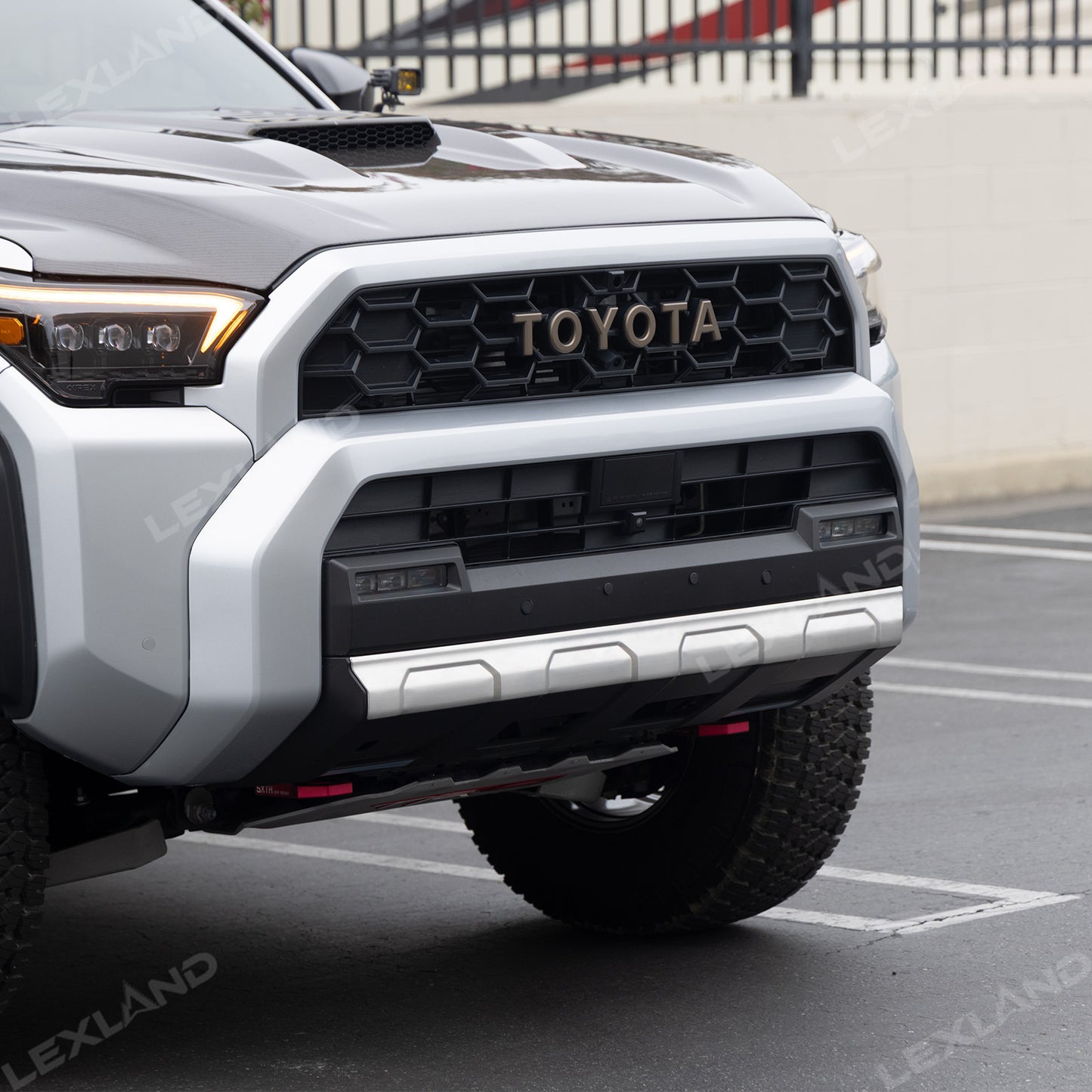 4runner Front Bumper Lower Valance Strip Stainless Steel Scratch Guard Protector - Silver Brushed Finish