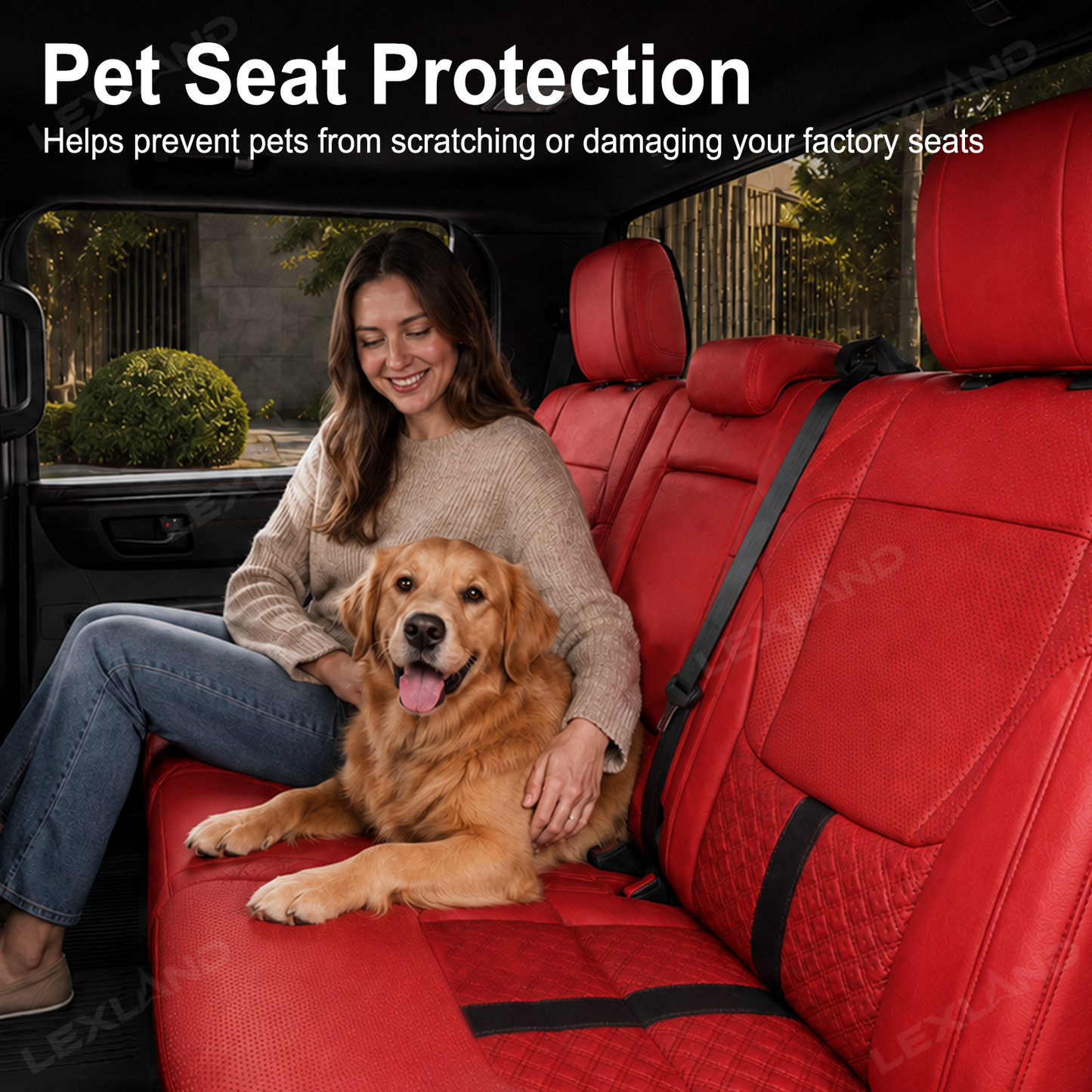 Tundra Seat Covers Capstone Style Interior Leather Covers Upgrade Seat Protector for Toyota