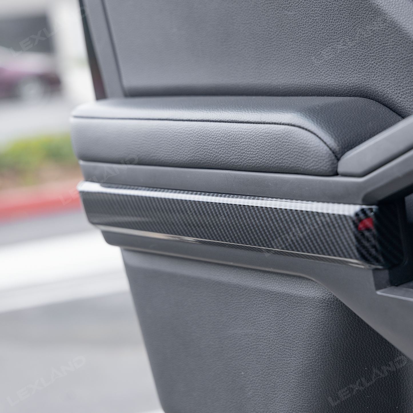 Tacoma Door Panel Strips ABS Carbon Fiber Style Interior Decor Cover Trim for Toyota