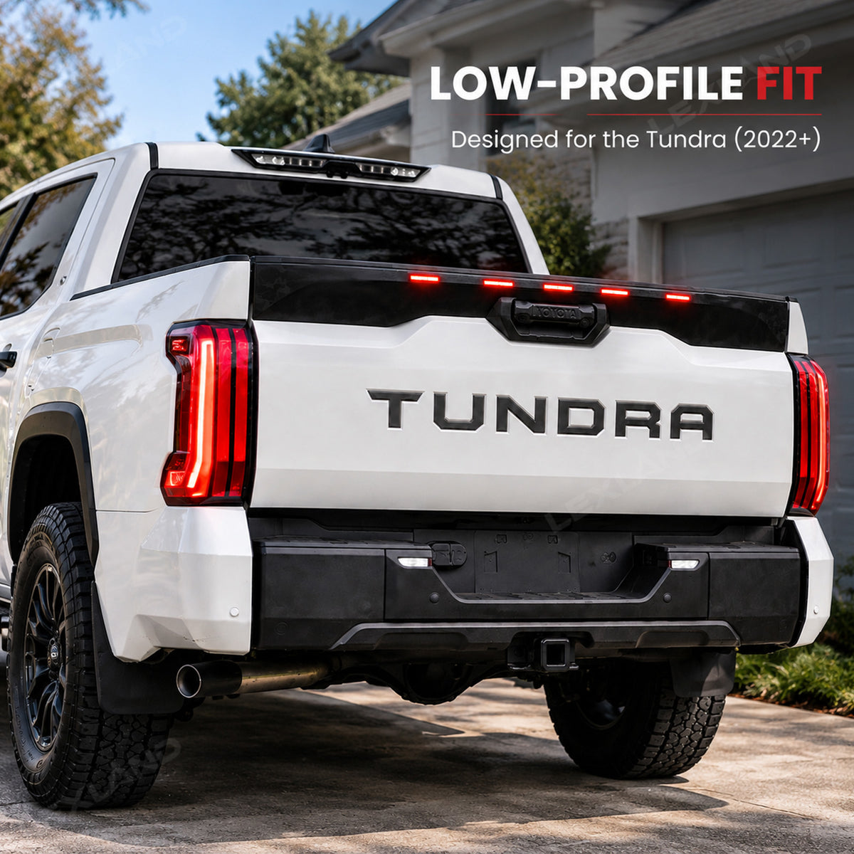 Tundra LED Tailgate Protector Tailgate Cap Rear Tailgate Guard Marker Lights for Toyota