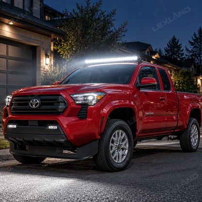 Tacoma Roof Combo Slim LED Work Light Bar 45-Inch Roof-Mounted Off-Road Driving Light for Toyota
