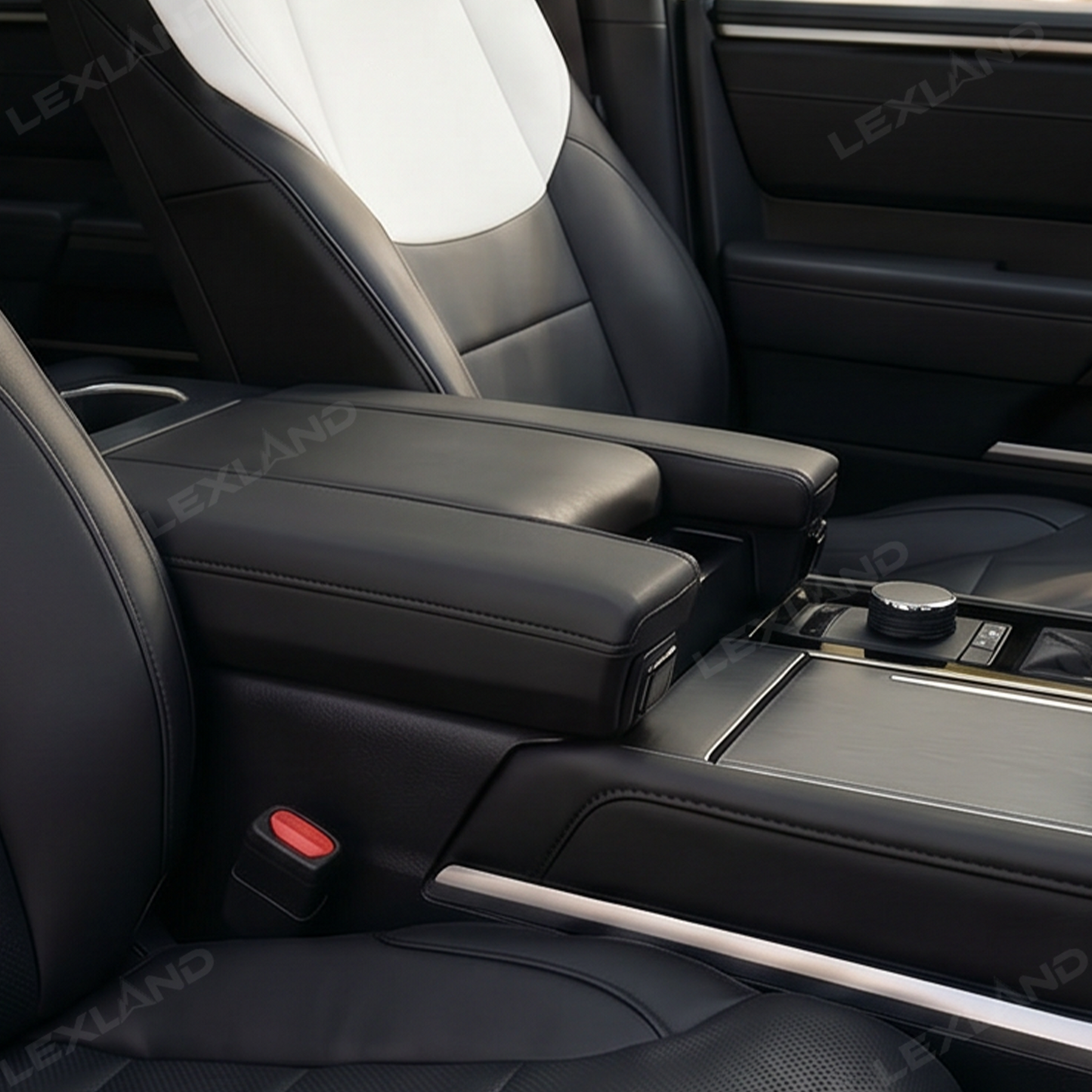 Tundra Seat Covers Black & White Two-tone Seat Protector with TRD Letter Style for Toyota