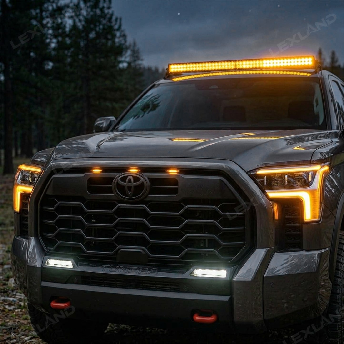 Tundra LED Daytime Running Lights DRL Grille Side Lights Dynamic Sequential Turn Signals