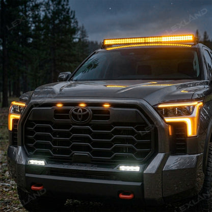 Tundra LED Daytime Running Lights DRL Grille Side Lights Dynamic Sequential Turn Signals