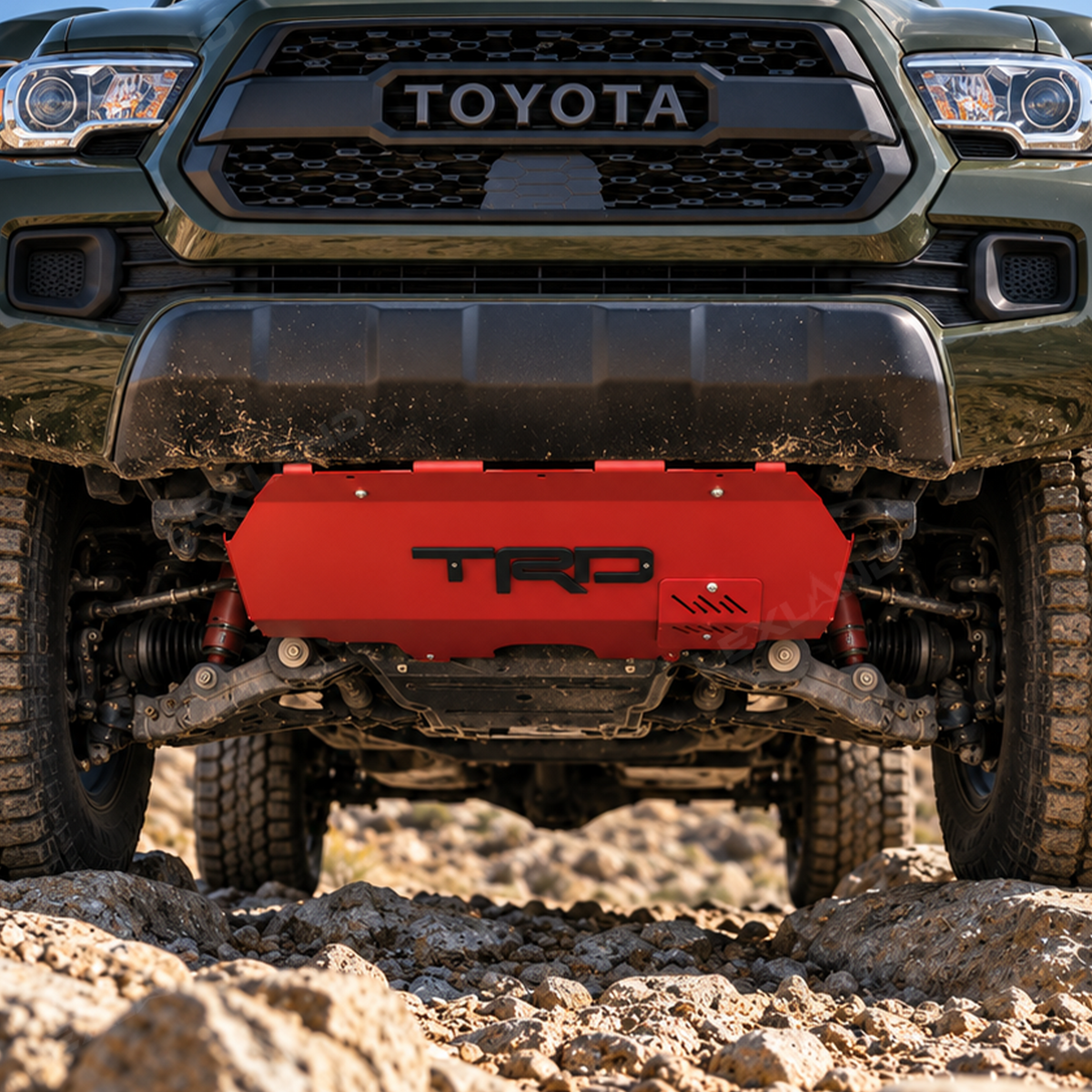 Tacoma Skid Plate with TRD Letter Style Underbody Protection Plate for Toyota