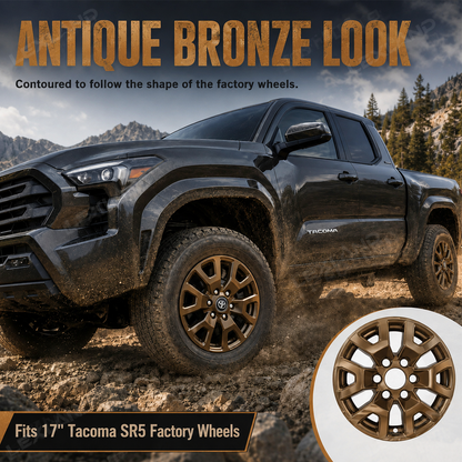 Tacoma SR5 17-Inch Wheel Covers OEM-Style Wheel Skins Hubcaps 4PCS for Toyota