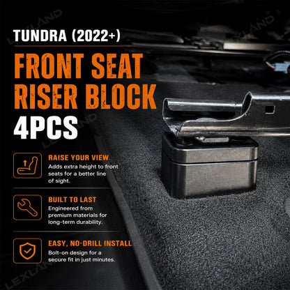 Tundra Front Seat Jackers Metal Seat Spacers Block Kit 4PCS for Toyota