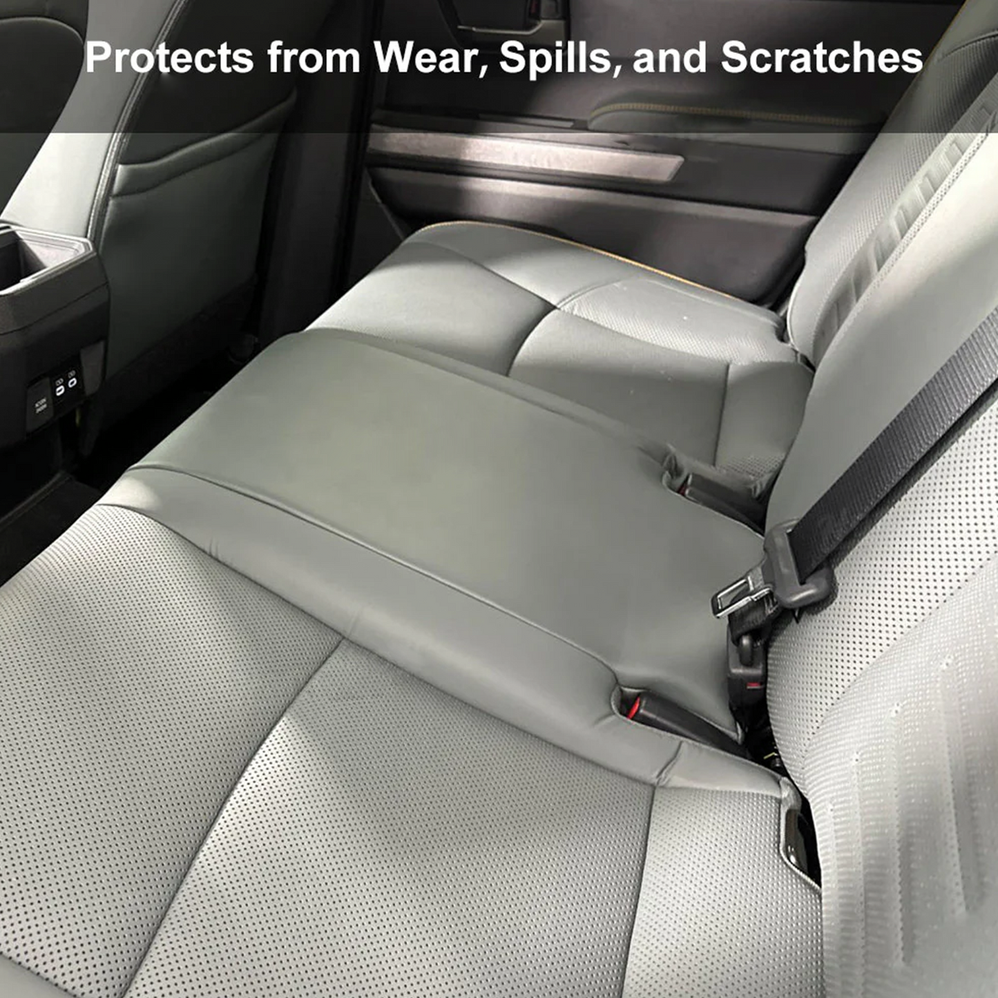 4Runner Seat Covers Embossed Nappa Leather Seat Protector Set with TRD Pro Style for Toyota