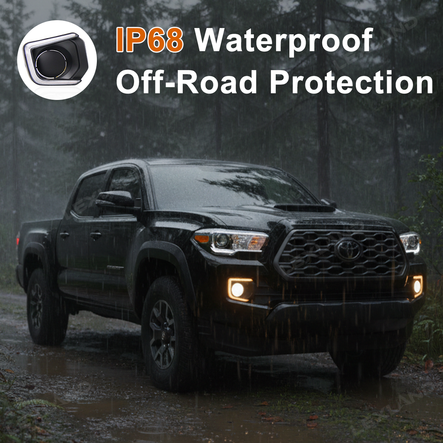 Tacoma Fog Lights LED Dual-Color Daytime Running Lights Sequential Turn Signal Lighting Upgrade