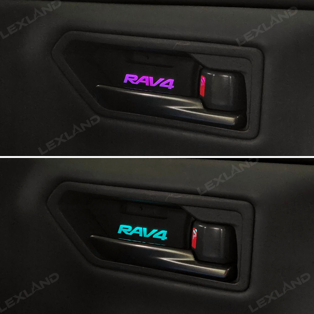 RAV4 Door Handle Bowl Lights Multi-color Interior Ambient Lighting Upgrade Kit 4PCS for Toyota