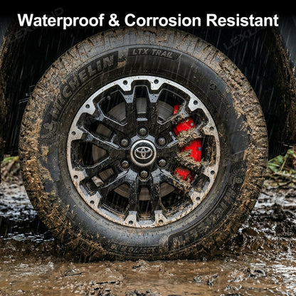 Tundra Brake Caliper Covers Front and Rear Bolt-On Caliper Protectors for Toyota