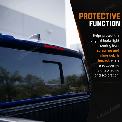 Tacoma Brake Light Cover Rear 3rd Brake Center High Mount Stop Lamp Smoked Lens Cover Trim