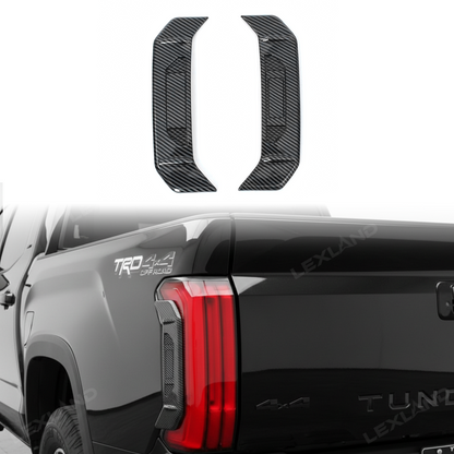 Tundra Tail Light Side Cover Trim ABS Rear Lamp Side Overlay Exterior Decor Protector for Toyota