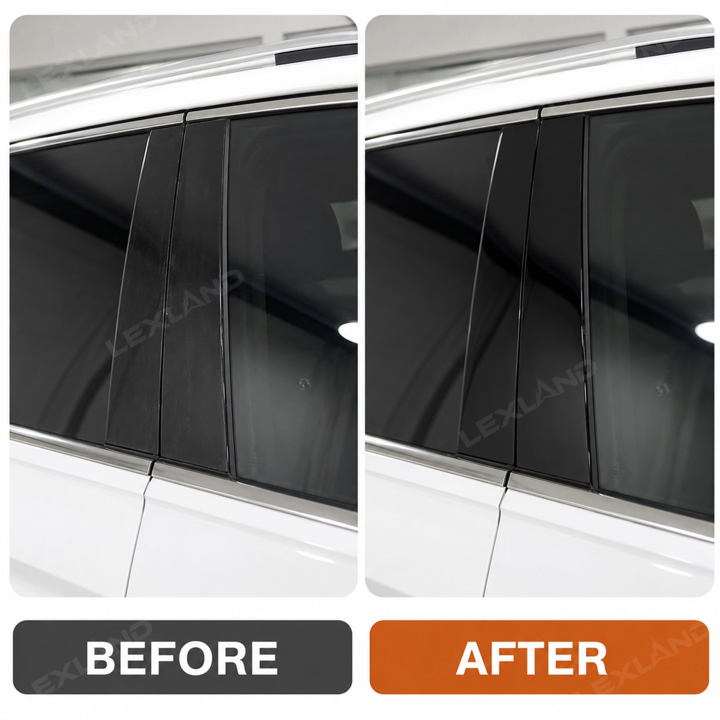Tacoma B Pillar Trim Covers Door Pillar Overlays Decals 4PCS for Toyota