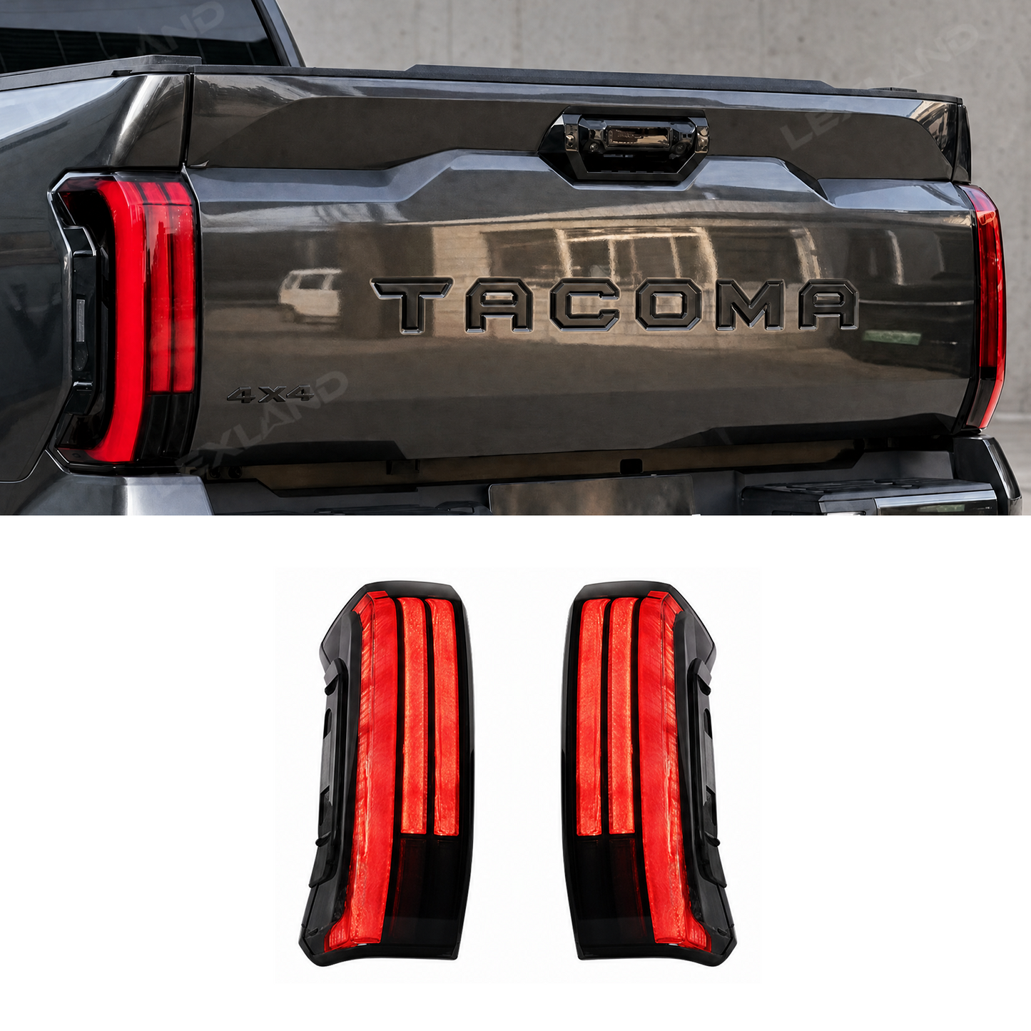 Tacoma Tail Lights Sequential LED Taillights Smoked Style Rear Lamps for Toyota