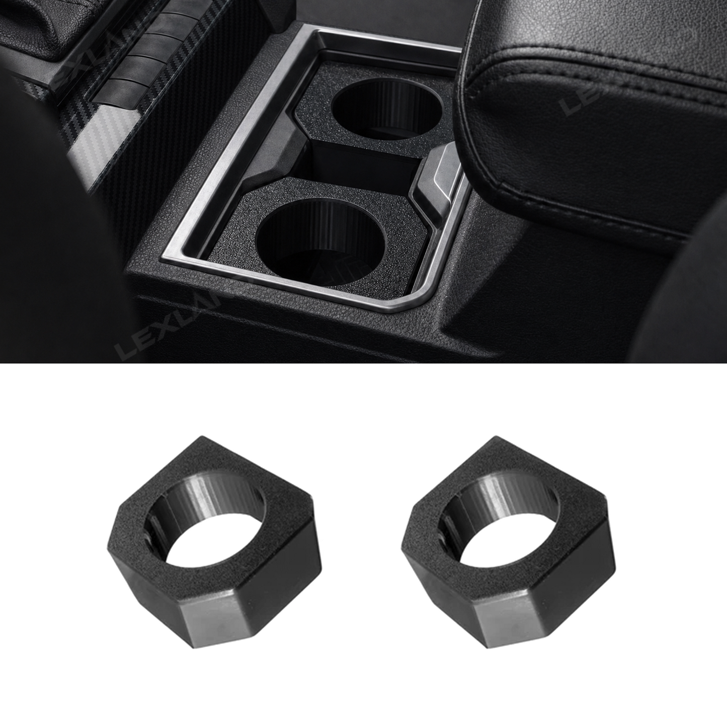 Tacoma Skinny Can Holder ABS Center Console Cup Holder Adapter Insert for Toytota