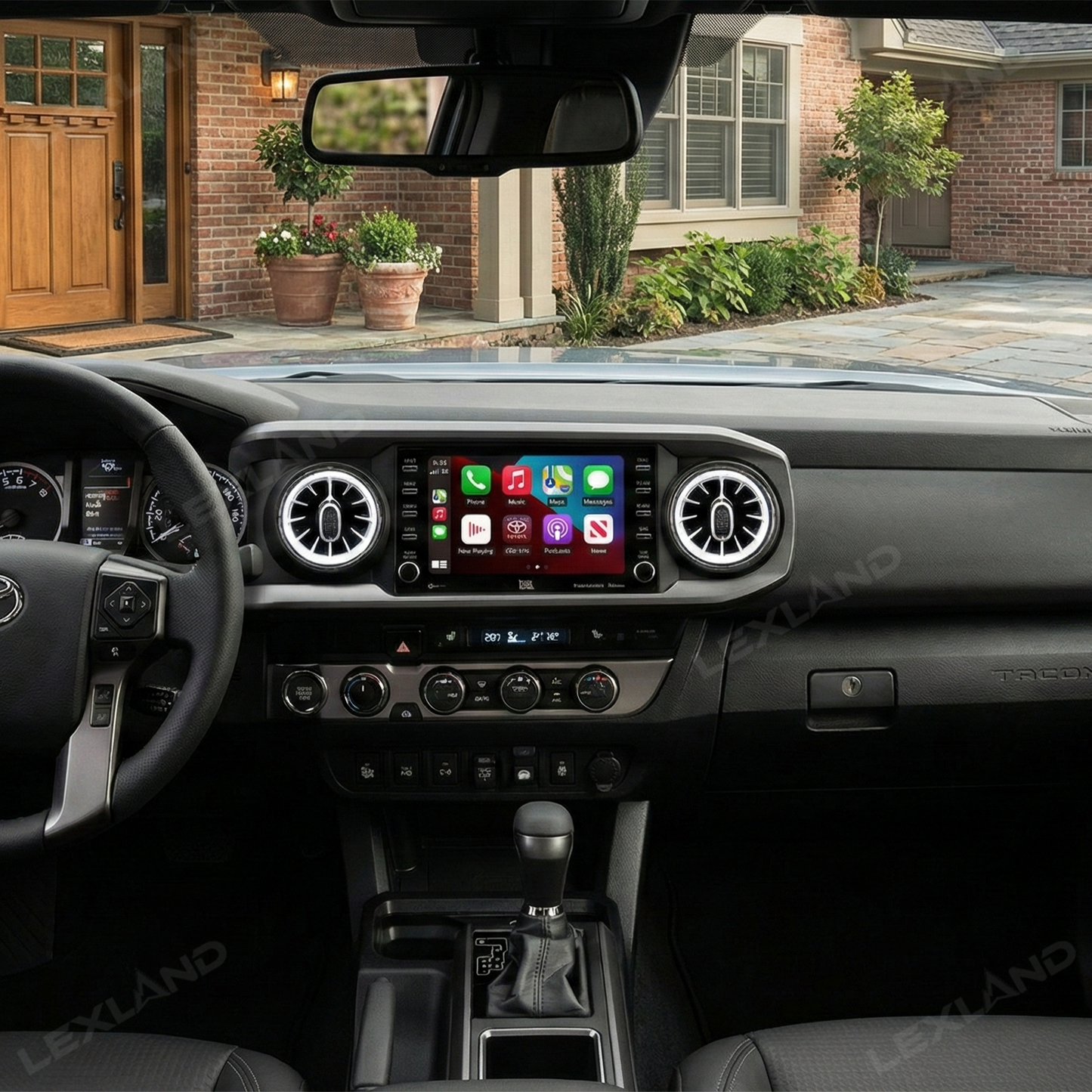 Tacoma Turbo Air AC Vents with Ambient Light RGB LED Vents Light 4PCS for Toyota