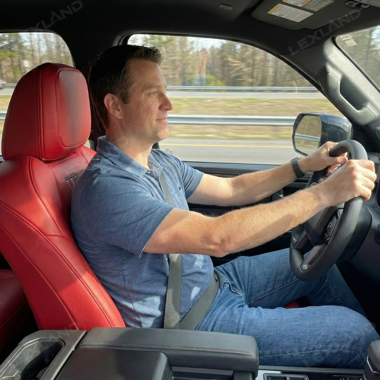 Tundra Seat Covers Embossed Seat Protectors with TRD Letter Style for Toyota