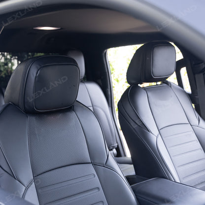 Tacoma /4Runner Seat Covers Embossed Nappa Leather Seat Protectors with TRD Style for Toyota