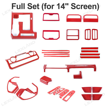 Tacoma Interior Accessories Kit ABS Central Control Cover Trim for Toyota