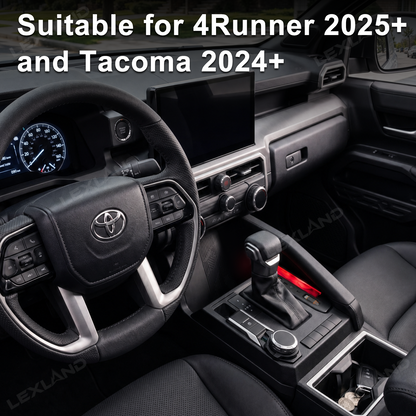 Tacoma/4Runner Center Console Charger Hub Multi-Port USB Docking Station with Retractable Cables & 110V AC Outlet Ambient Lighting
