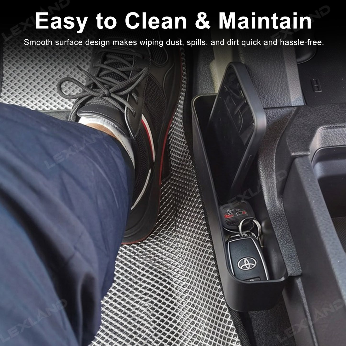 Tacoma Center Console Side Organizer Central Control Gear Shift Side Storage Box