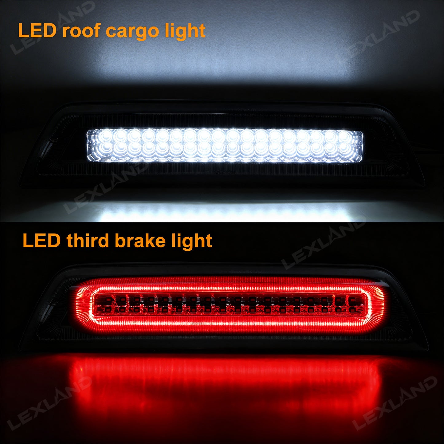 Tacoma Brake Light Replacement Smoked Lens Roof Cargo Light High Mount Stop Lamp LED Third Brake Light